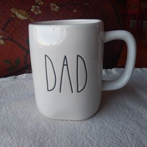 NEW Rae Dunn Off-White Ceramic Mug DAD